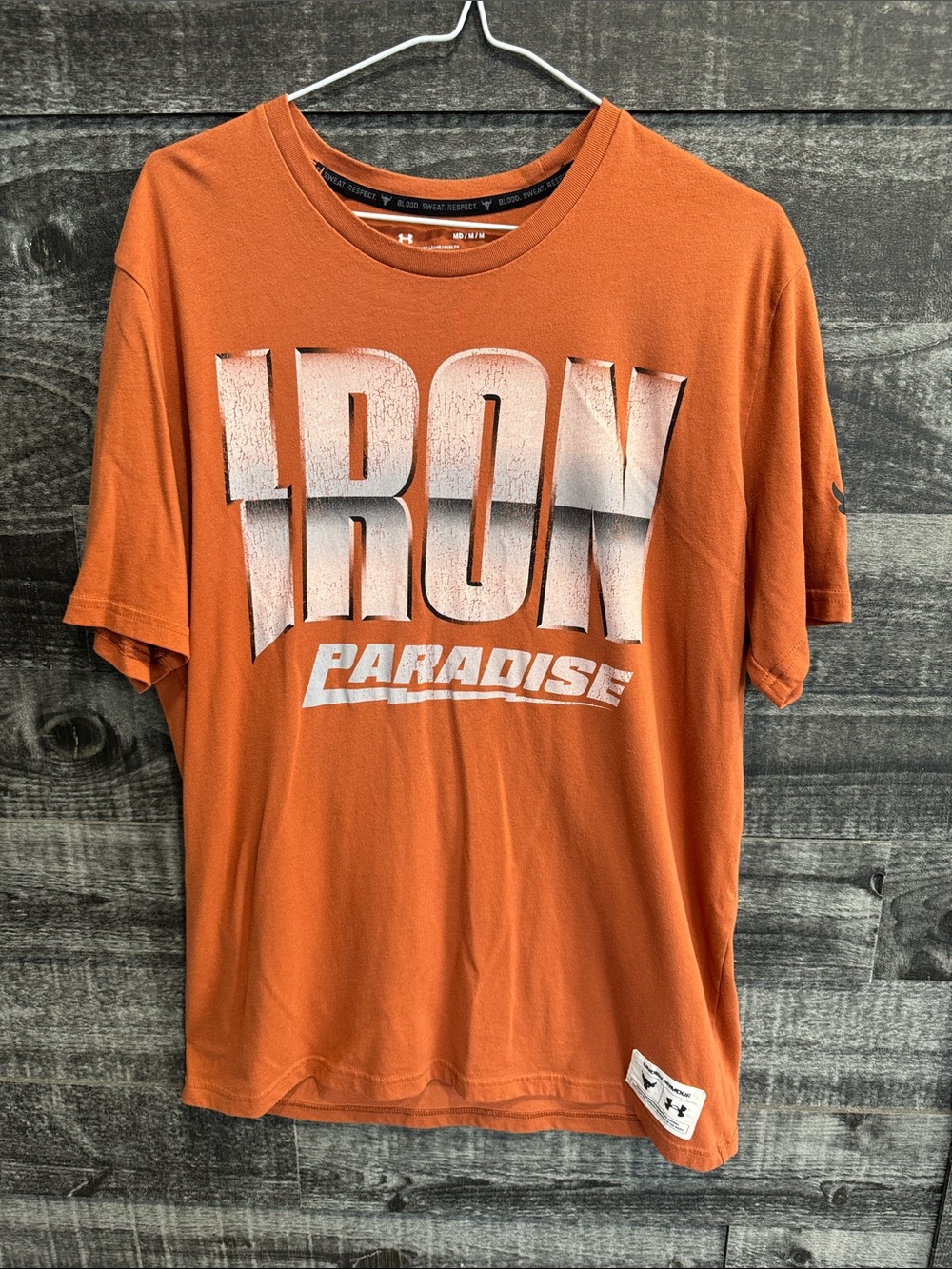 Under Armour Men’s Orange 'Iron Paradise' Graphic Short Sleeve Tee